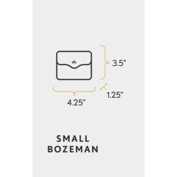 Portland Leather Small Bozeman Wallet Black Pebbled Brand New 4.25x3.5 - Picture 6 of 6